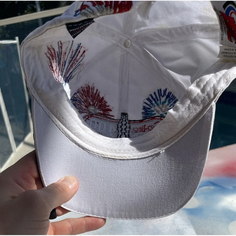 Nascar Daytona 400 Coke Zero 7-7-2012 Hat Cap Fireworks Patriotic Adjustable